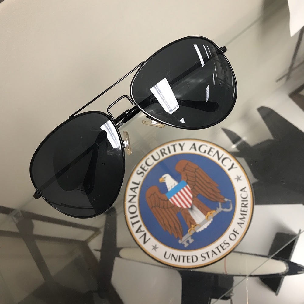 NYC BLACK AVIATORS SUNGLASSES